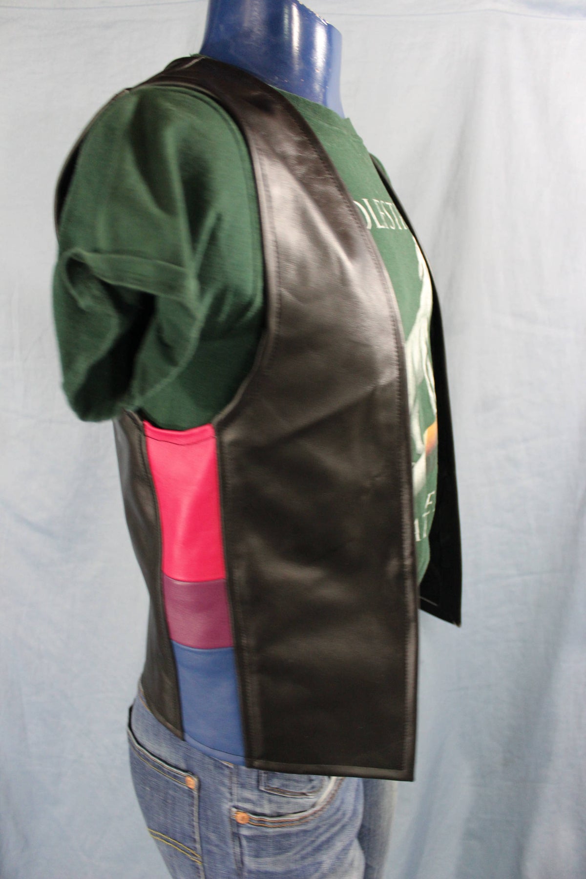Hand Made Leather\Bi Pride Vest - view 5