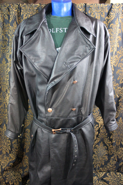 Amazing Custom Deerskin TrenchCoat - front view