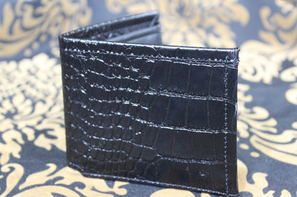 Slimline Crocodile Print Wallet - view 2