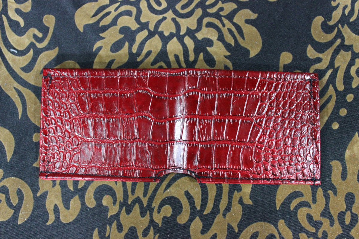 Slimline Crocodile Print Wallet - view 5