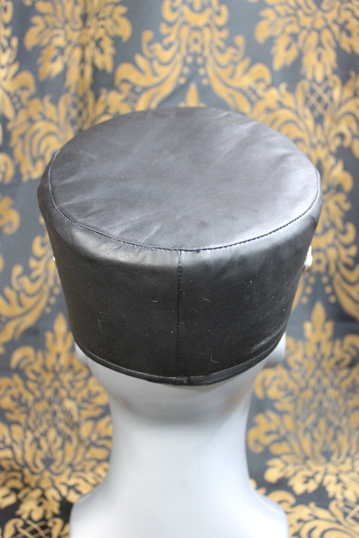 European style Kepi hat in black leather - view 4