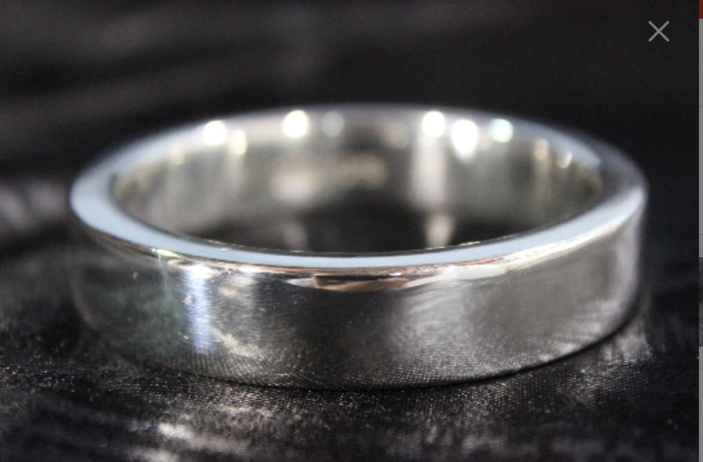Solid STERLING SILVER Custom Bling Rings! - front view