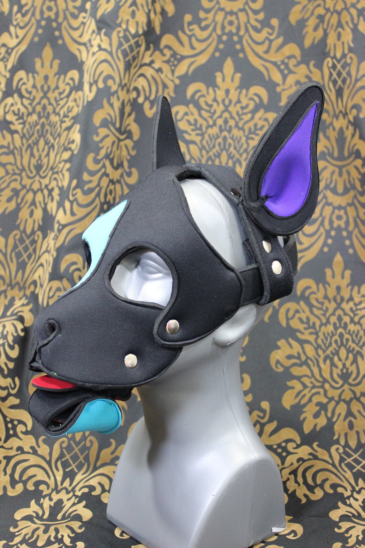 Pupskinz Custom Three Toned Neoprene Husky Hood - view 2