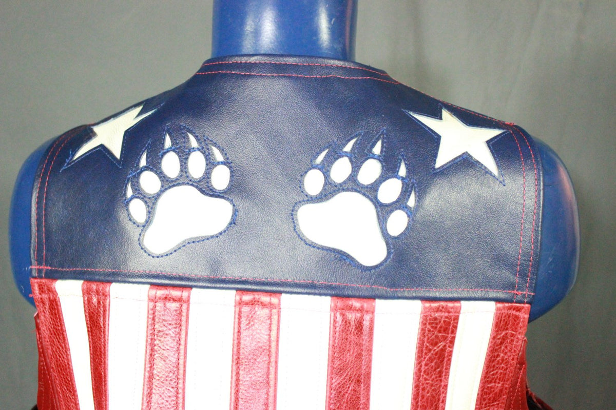 Wolfstryker's American Bear © Western Style Vest - front view