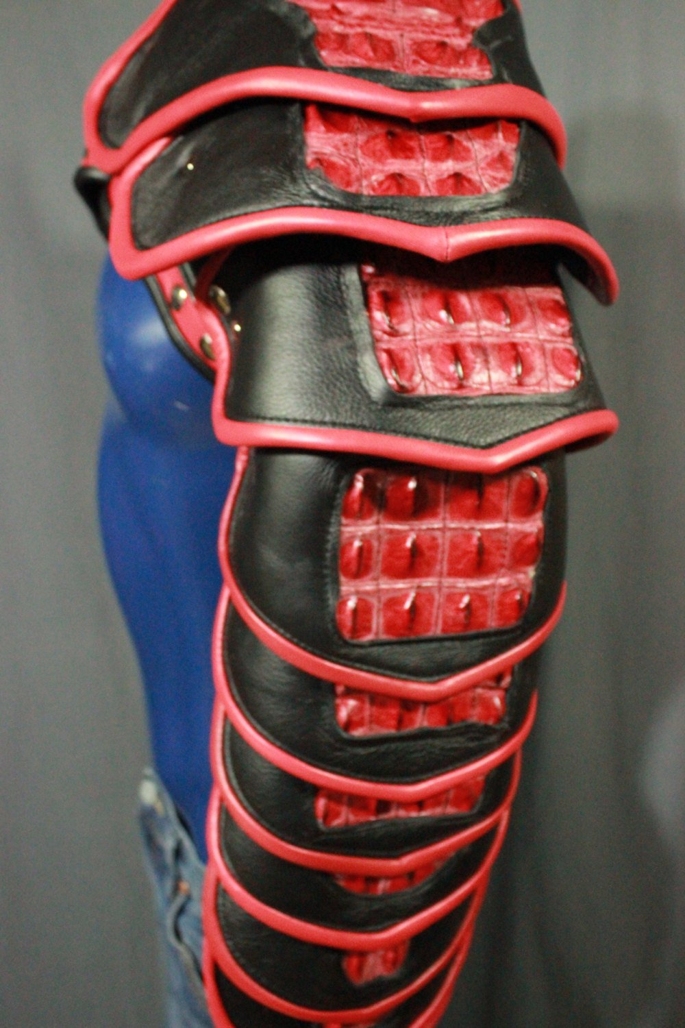 Arm Armor in Red and Black - view 3