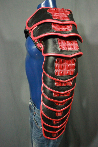 Arm Armor in Red and Black - view 5