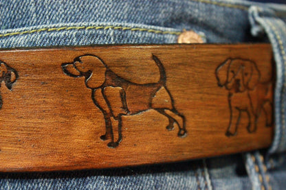 Embossed Puppy Pattern Belt - view 3