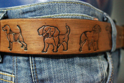 Embossed Puppy Pattern Belt - view 4
