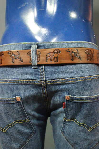 Embossed Puppy Pattern Belt - view 5