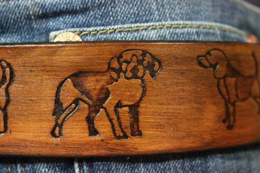 Embossed Puppy Pattern Belt - view 2