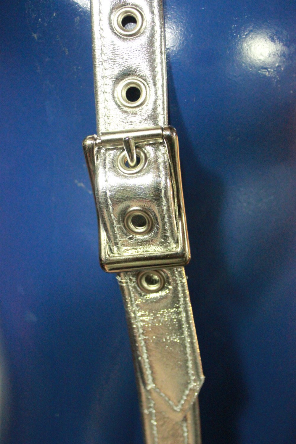 Silver Leather Suspenders - view 3