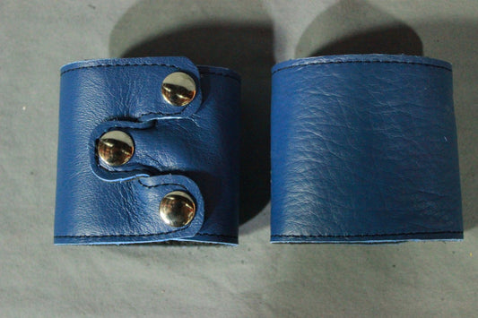 SPECIAL DEAL! Buy two tri-point BLUE cuffs and save! - front view