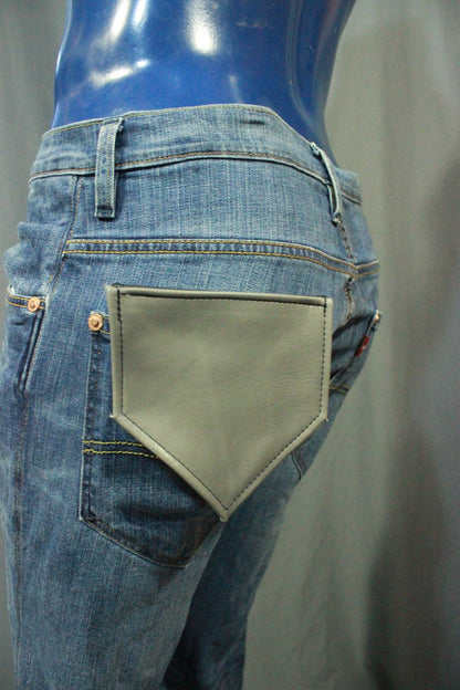 Solid Color Leather Pocket Flag - view 10