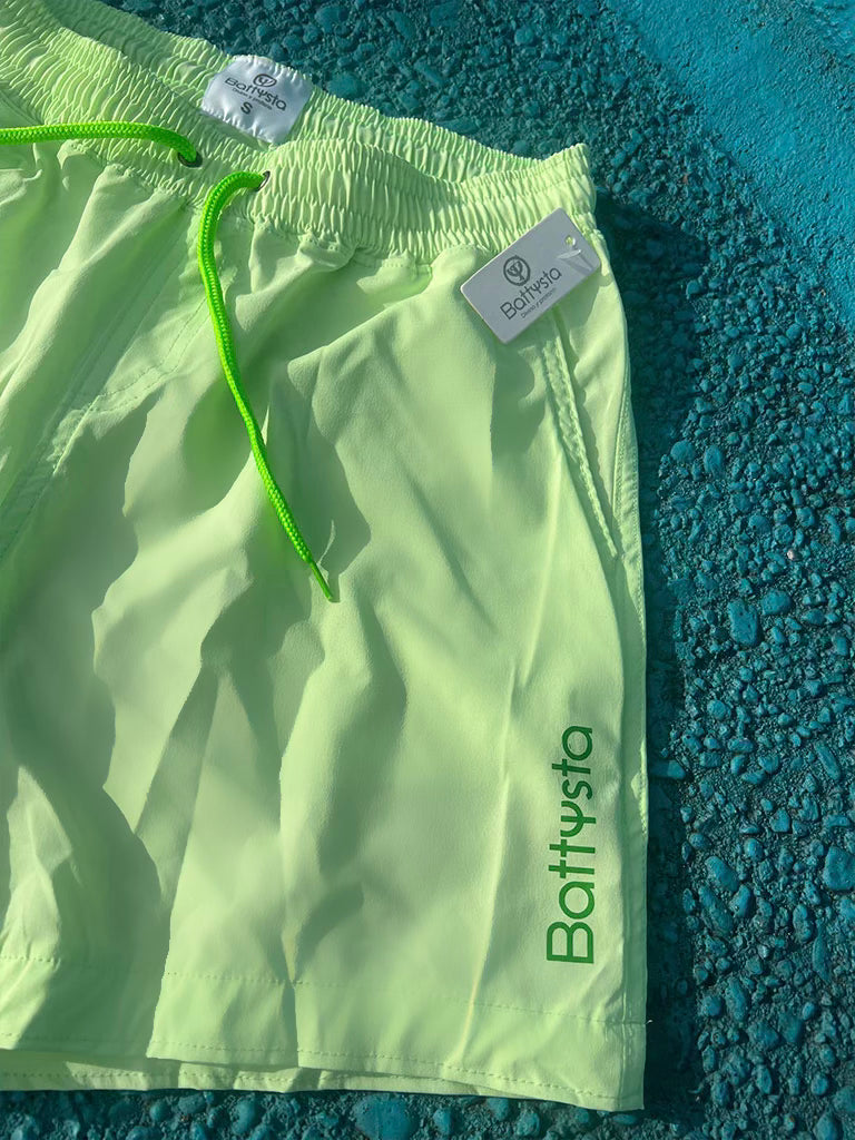 Battysta Lime Shorts | MEN SHORTS | BATTYSTA | OUTFAIR | OUTFAIR