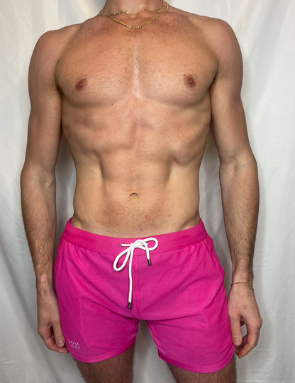 CTS Swim To Gym Mesh Short - Pink