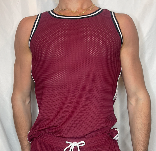 CTS Oxblood Mesh Tank