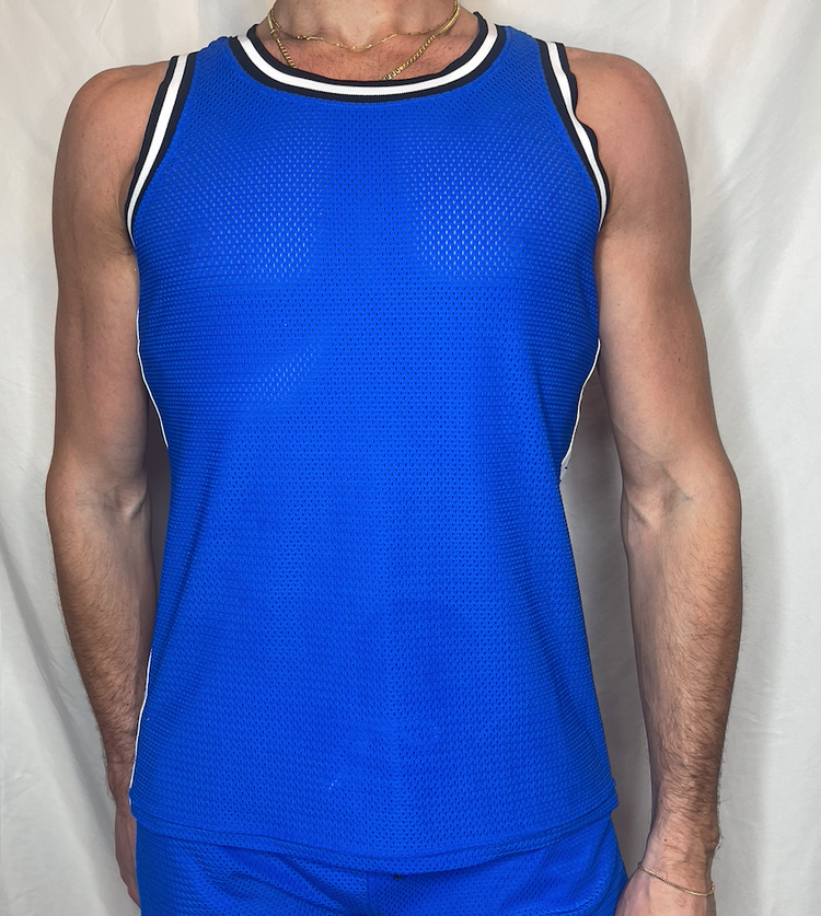 CT Royal Blue Mesh Tank