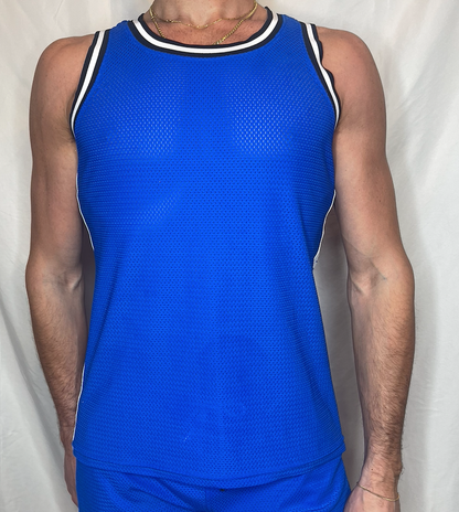 CT Royal Blue Mesh Tank