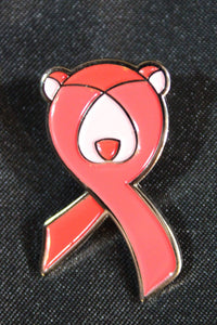 Bear Ribbon Pin - front view