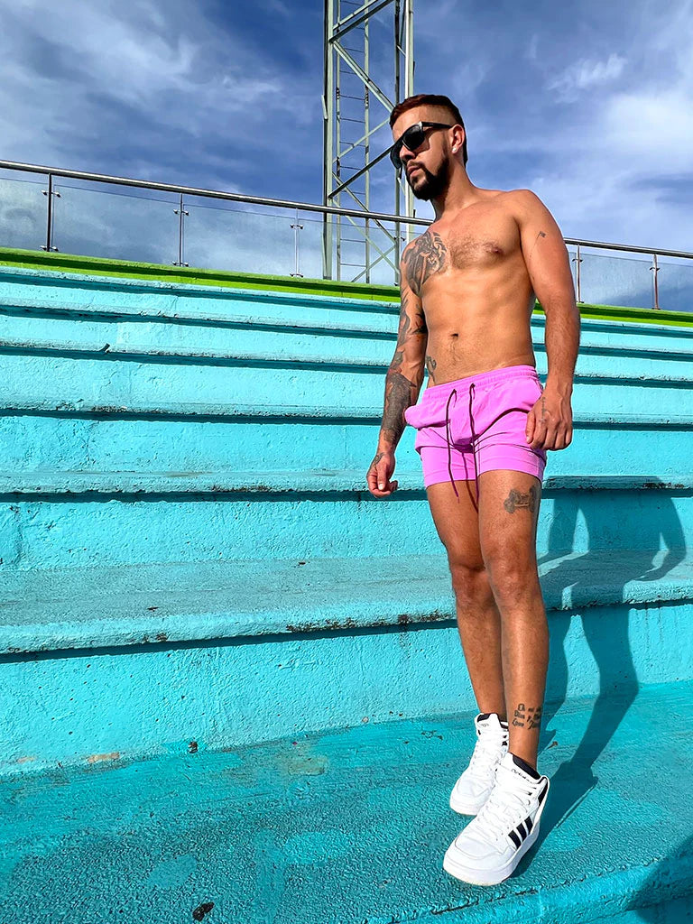 Lilac Shorts | MEN SHORTS | BATTYSTA | OUTFAIR | OUTFAIR