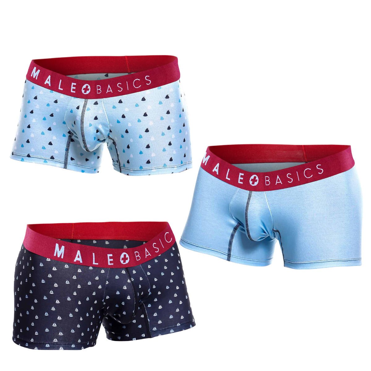 MaleBasics 3-Pack Trunk Boats | MEN Trunk | Malebasics | OUTFAIR | OUTFAIR
