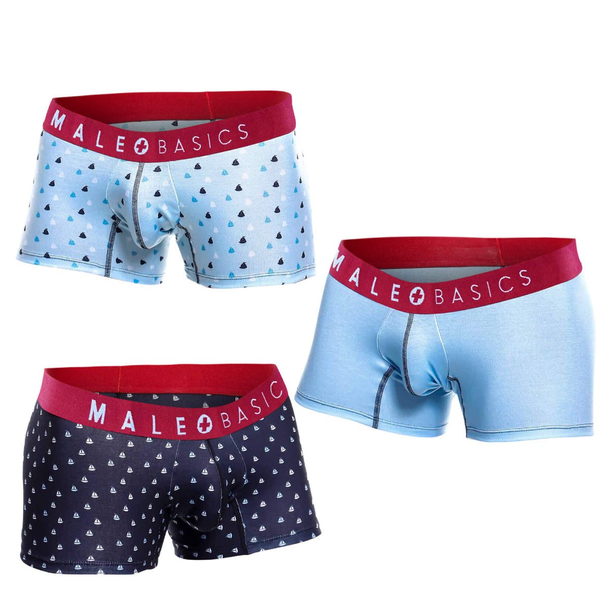 MaleBasics 3-Pack Trunk Boats | MEN Trunk | Malebasics | OUTFAIR | OUTFAIR