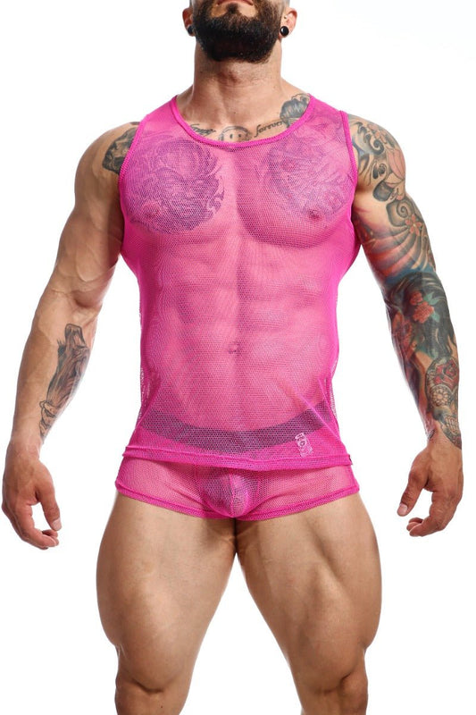 MOB Fishnet Boxer HotPink Final Sale | MEN Trunk | Malebasics | OUTFAIR | OUTFAIR