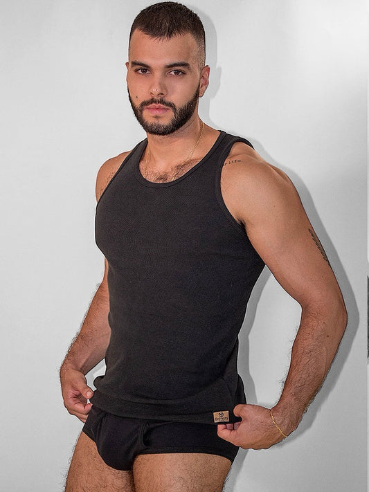 Black Tank Top | MEN TANK TOP | BATTYSTA | OUTFAIR | OUTFAIR