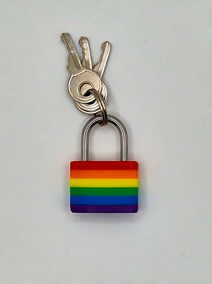 Small Padlock & Cover – Custom Kink Collar Lock, Keyed Alike Options, Glow & Pride Styles