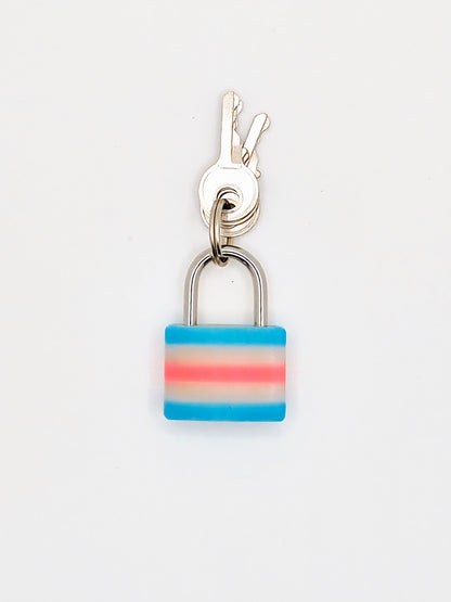Small Padlock & Cover – Custom Kink Collar Lock, Keyed Alike Options, Glow & Pride Styles