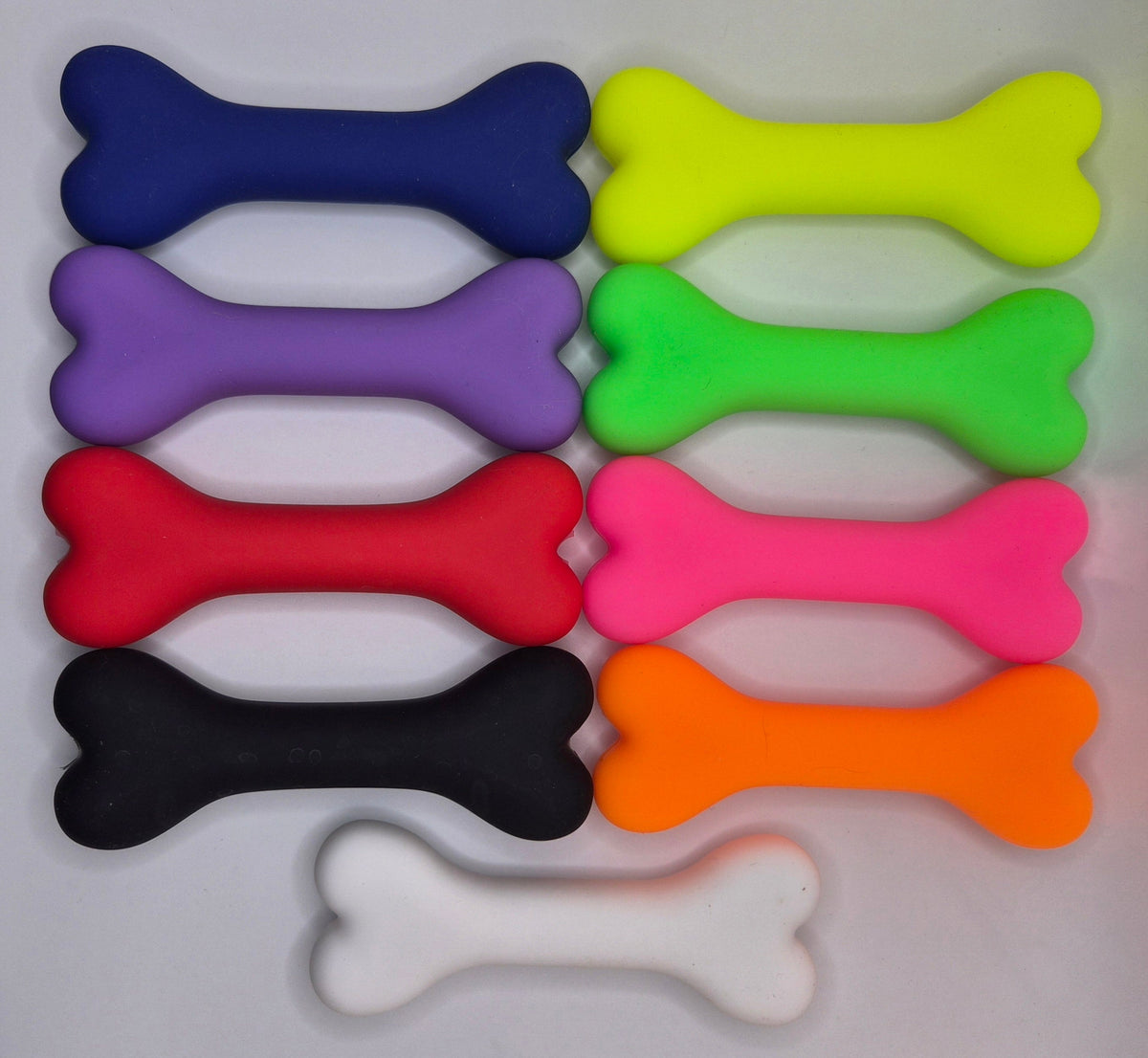 Soft Silicone Dog Bone Chew Toy – Stress Relief Chew for Humans (NEW COLORS)