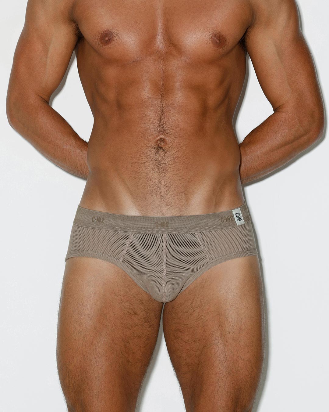 Rough Knit Mid Rise Brief Sardinia Tan - view 2