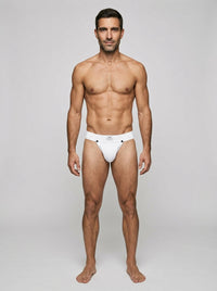 Snap Jock 2.0 - White - worn view