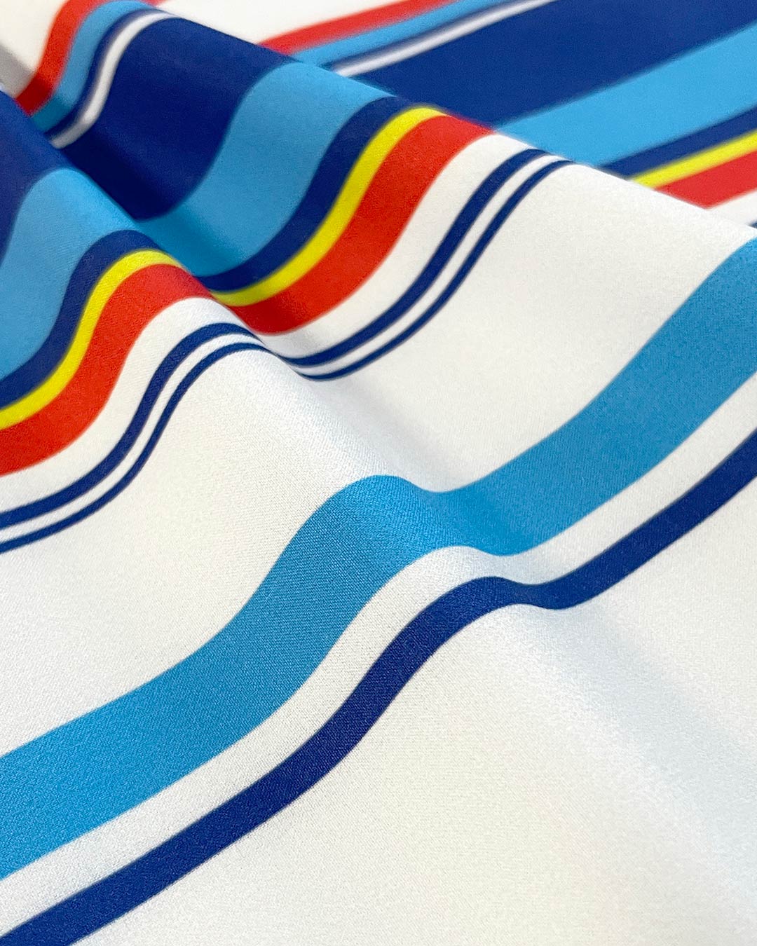 Swim Shorts Navy White Horizontal Stripes - view 7