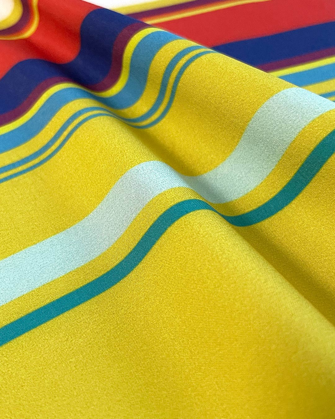 Swim Shorts Red Yellow Horizontal Stripes - view 6