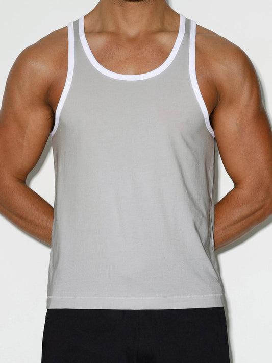 Throwback Tank Stone - front view