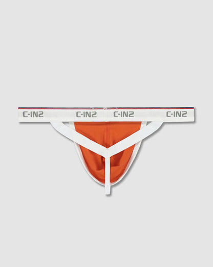 Throwback Y-Back Thong Basketball Orange - view 5