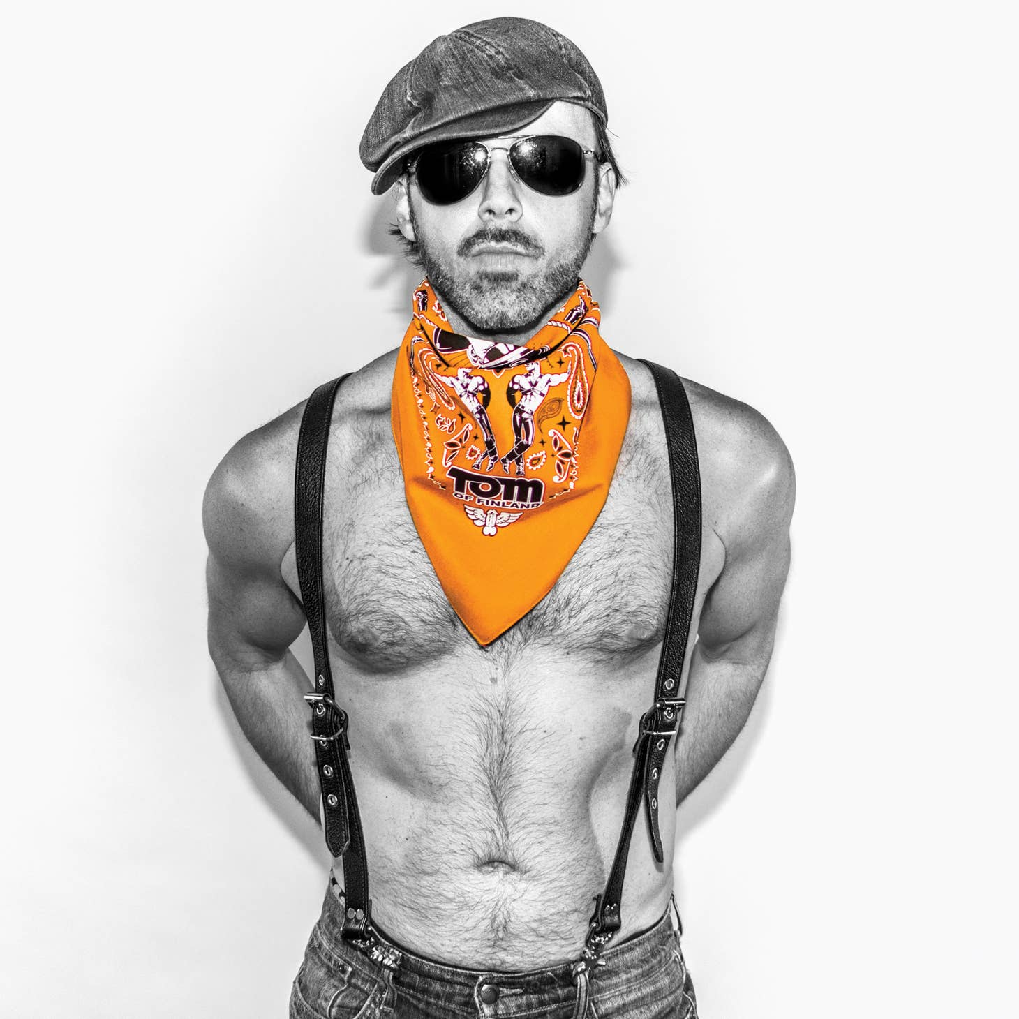 Red Tom of Finland Bandana | MEN ACCESSORIES | TOM OF FINLAND | OUTFAIR | OUTFAIR