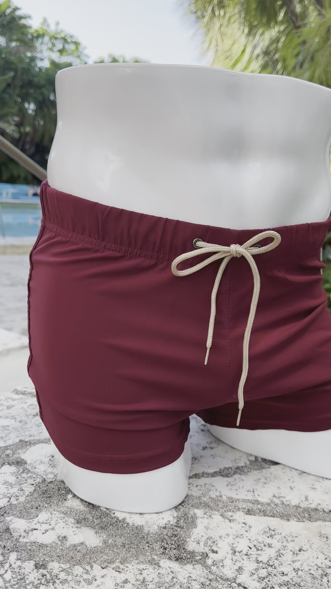 Malbec pool shorts