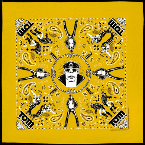 Yellow Tom of Finland Bandana | MEN ACCESSORIES | TOM OF FINLAND | OUTFAIR | OUTFAIR