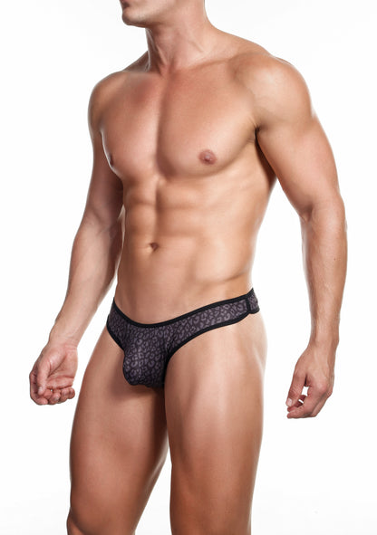 LEOPARD THONG BLACK | MEN UNDERWEAR | ALEXX | OUTFAIR | OUTFAIR