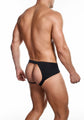 LEOPARD JOCKSTRAP BLACK