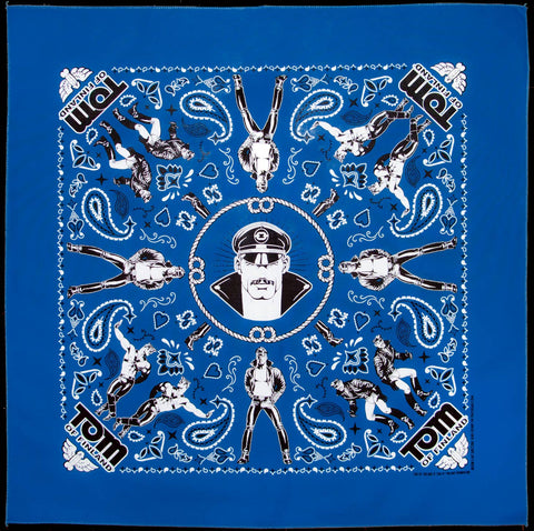 Blue Tom of Finland Bandana | MEN ACCESSORIES | TOM OF FINLAND | OUTFAIR | OUTFAIR