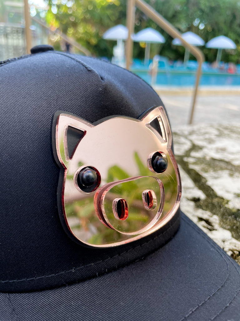 Mirror Pig Hat
