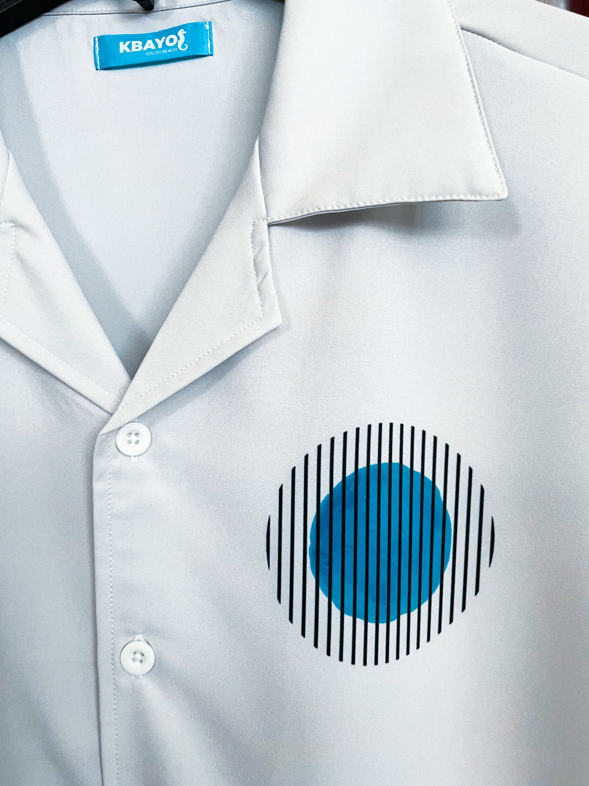 Art Basel Blue Shirt | MEN SHIRT | KBAYO | OUTFAIR | OUTFAIR