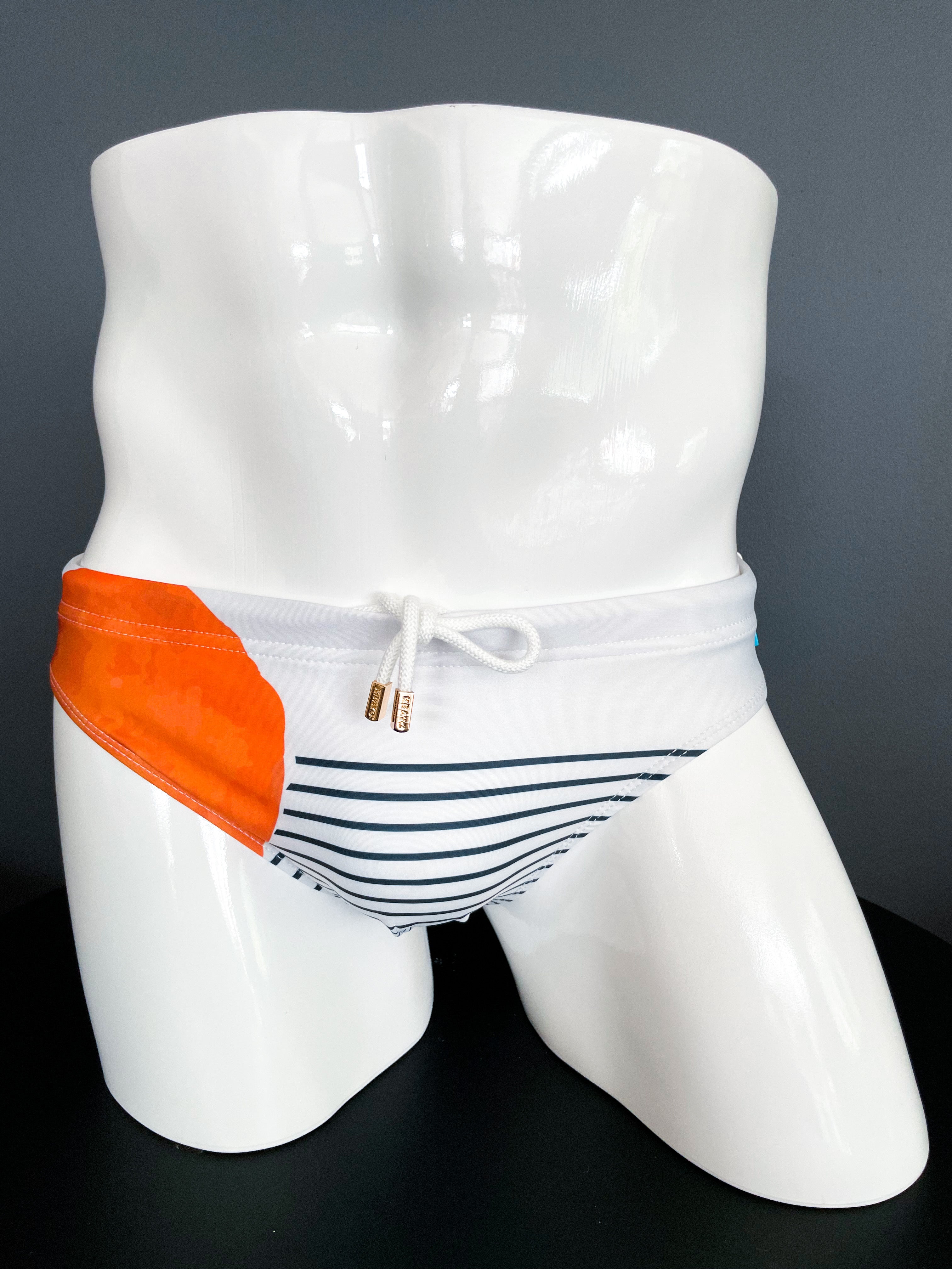 Art Basel Orange Bikini | MEN SWIMWEAR | KBAYO | OUTFAIR | OUTFAIR