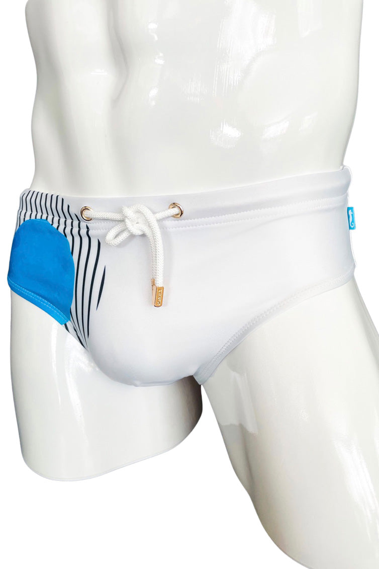 Art Basel Blue Briefs | MEN SWIMWEAR | KBAYO | OUTFAIR | OUTFAIR