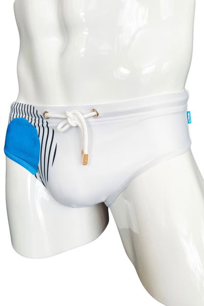 Art Basel Blue Briefs | MEN SWIMWEAR | KBAYO | OUTFAIR | OUTFAIR