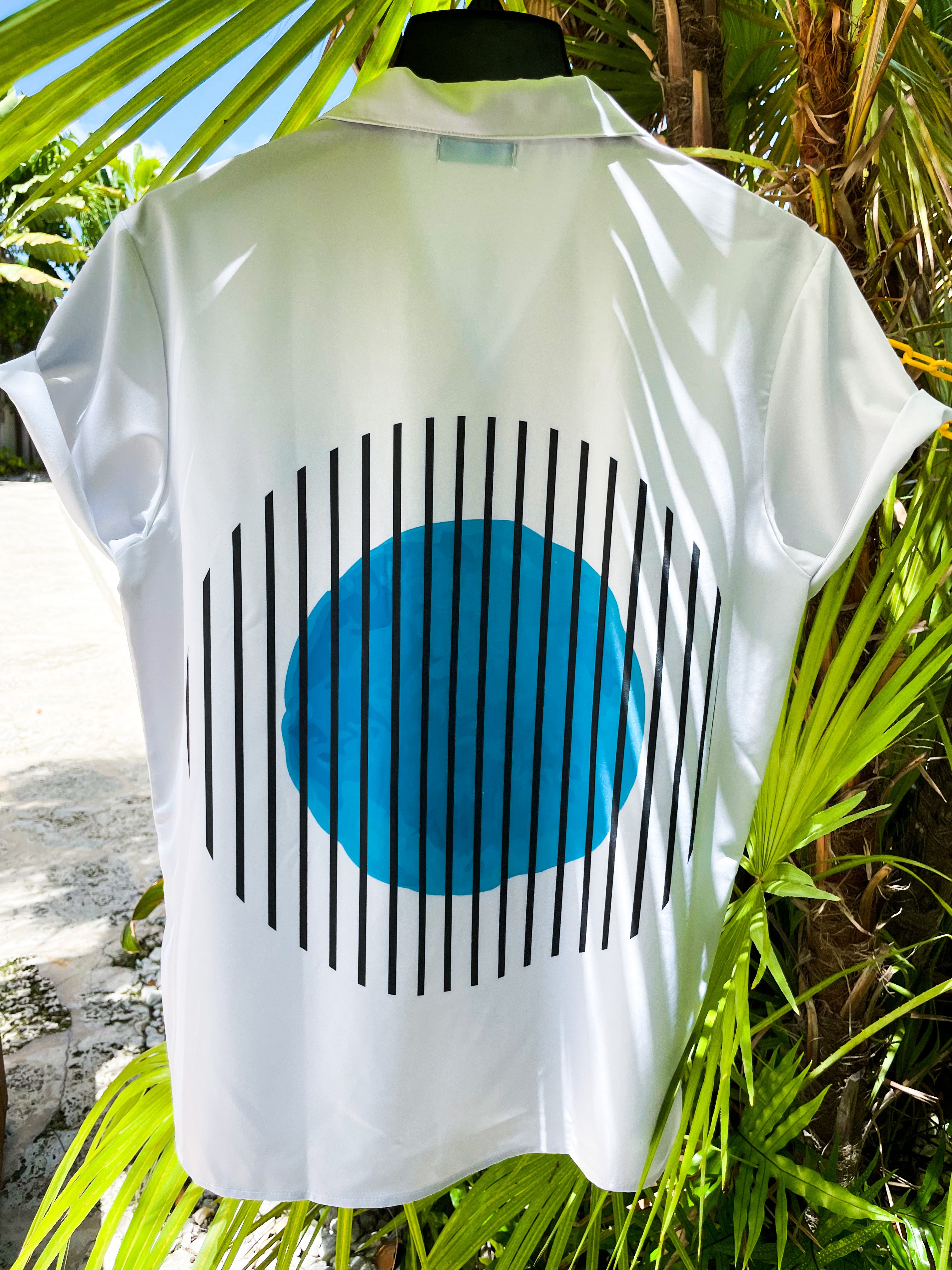 Art Basel Blue Shirt | MEN SHIRT | KBAYO | OUTFAIR | OUTFAIR