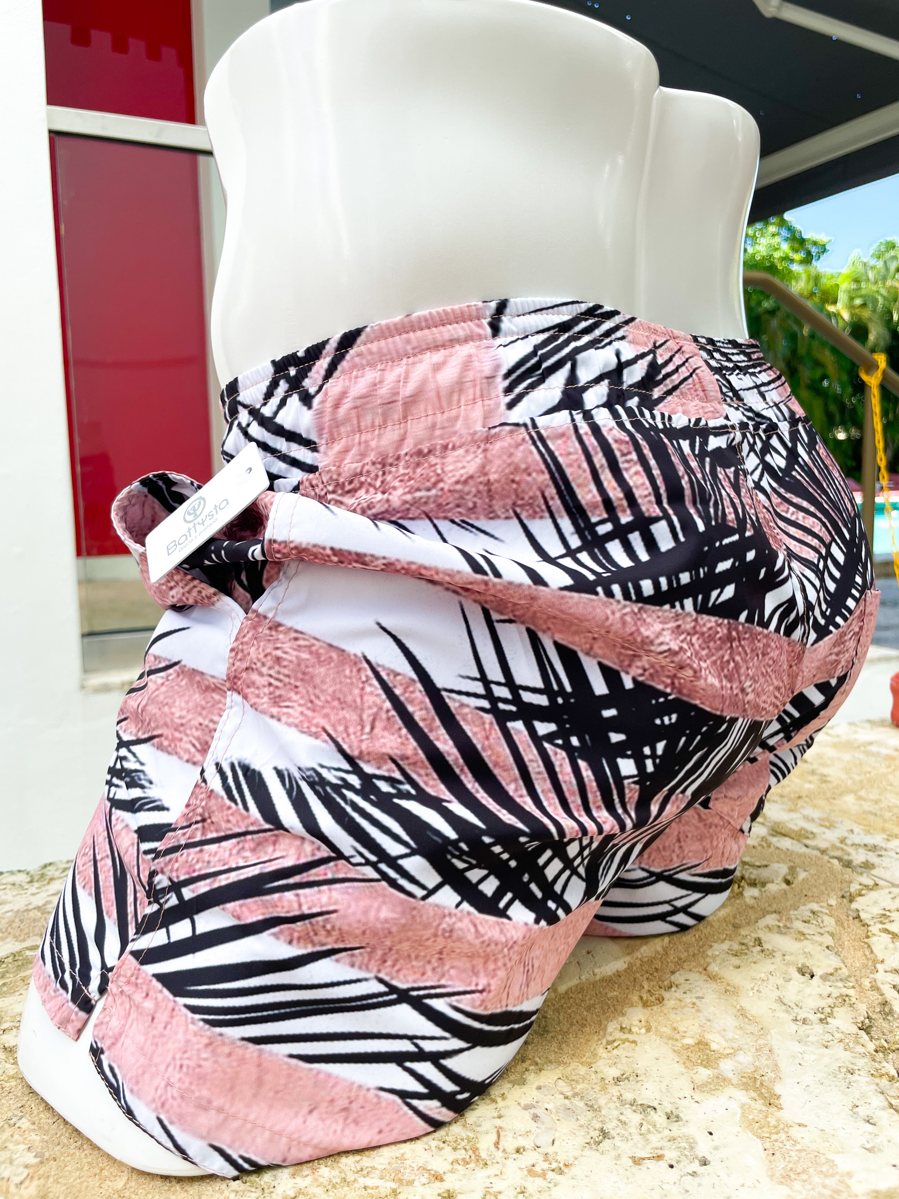 Pink Palms Shorts | MEN SHORTS | BATTYSTA | OUTFAIR | OUTFAIR